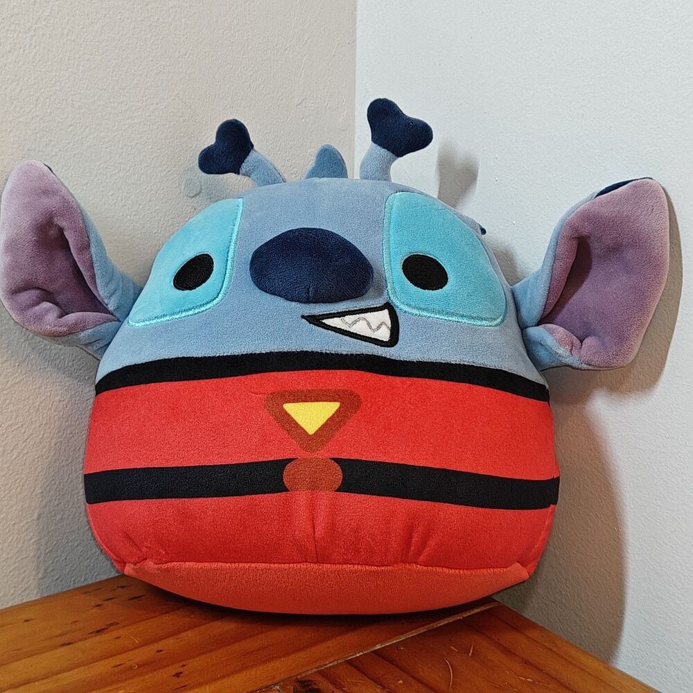 Stitch in Red Alien Suit 8” Kellytoy The Original Squishmallows Disney - NWT